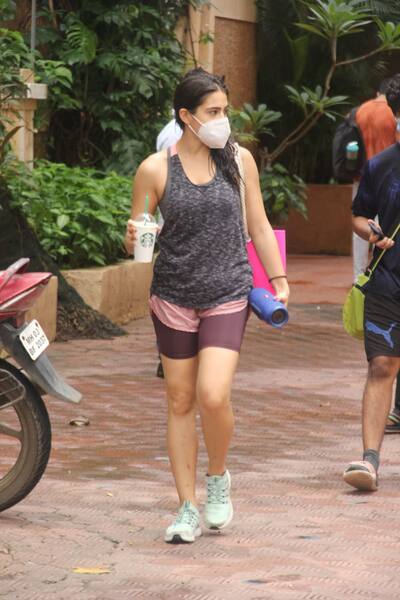 Sara Ali Khan spotted outside a gym