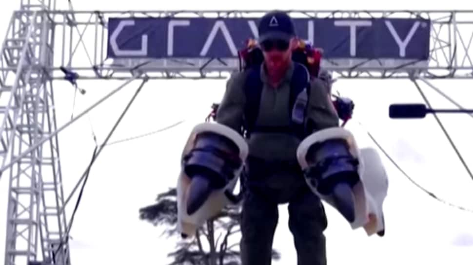 Is it a bird? Is it a plane? No, it’s a human flying &#039;Iron Man&#039; like jet suit: WATCH 