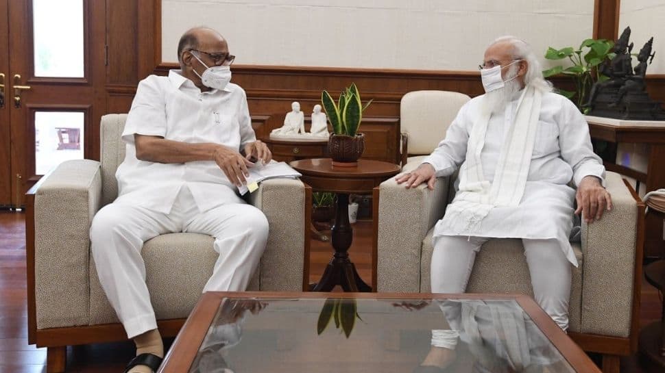 NCP chief Sharad Pawar meets PM Narendra Modi in Delhi today