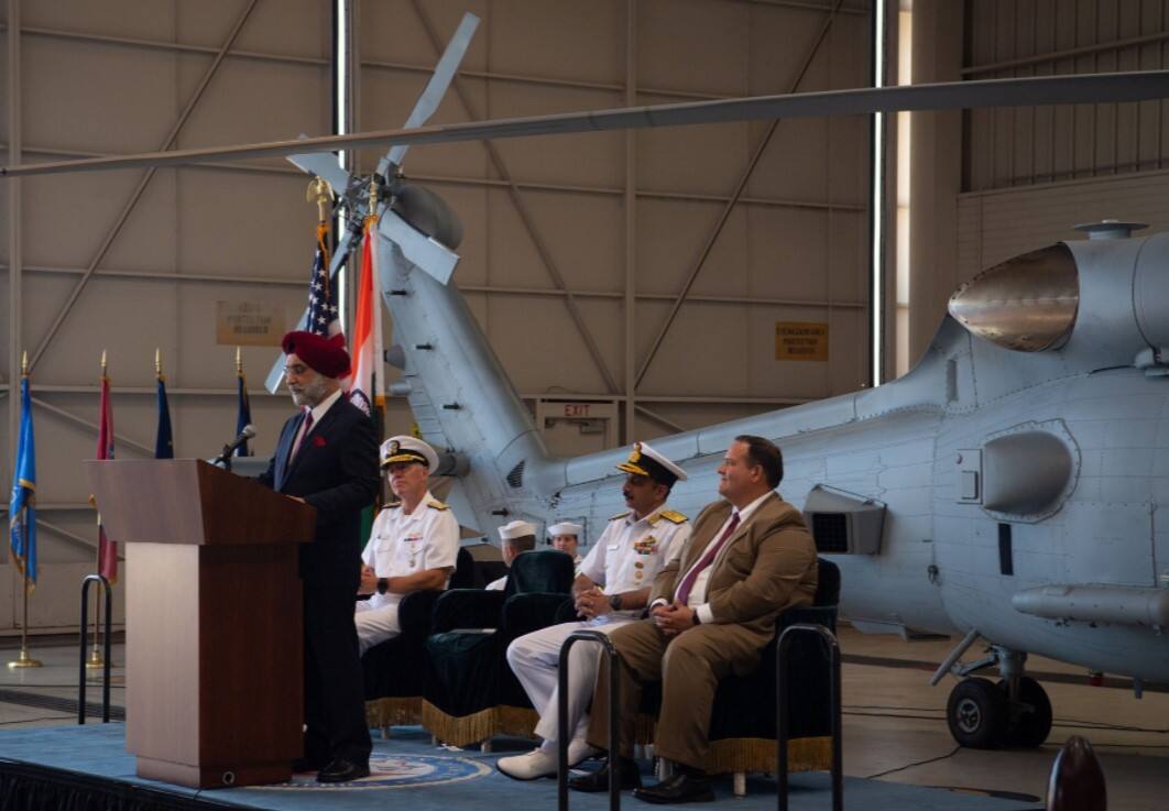 Multi Role Helicopters were accepted by the Indian Ambassador to the US