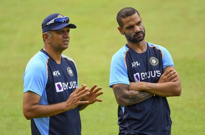 Shikhar Dhawan is captaining the young side under Rahul Dravid's guidance