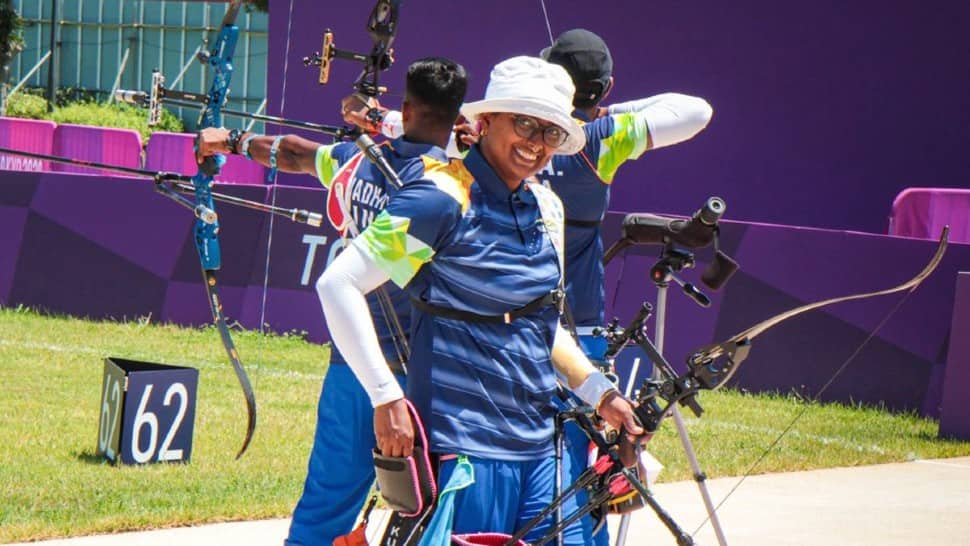 Deepika Kumari is currently the world No. 1-ranked archer heading into the Tokyo Olympics. (Source: Twitter)