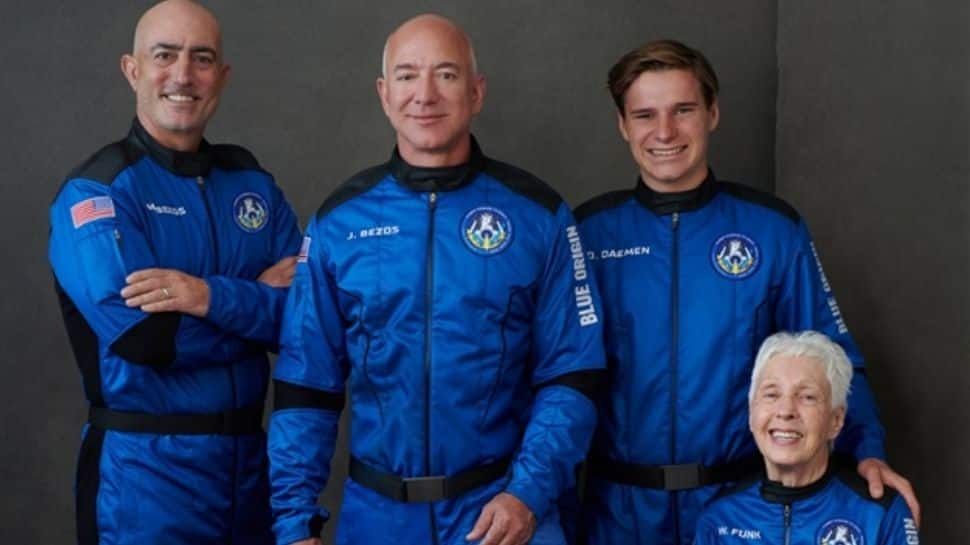 When Jeff Bezos and his team enjoyed weightlessness in space. WATCH video here