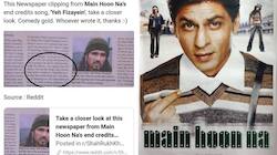 Netizens find 'comedy gold' in old music video of SRK's Main Hoon Na!