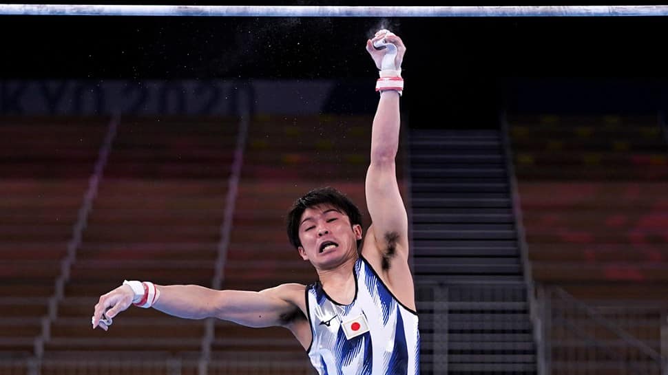 Japanese gymnast Kohei Uchimura, two-time Olympic all-round champion and seven-time Olympic medallist failed to reach the final in Tokyo Olympics. (Source: Twitter)