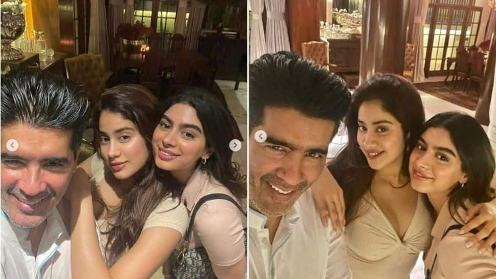 Janhvi Kapoor and Khushi Kapoor party hard at ‘favourite’ Manish Malhotra’s house!