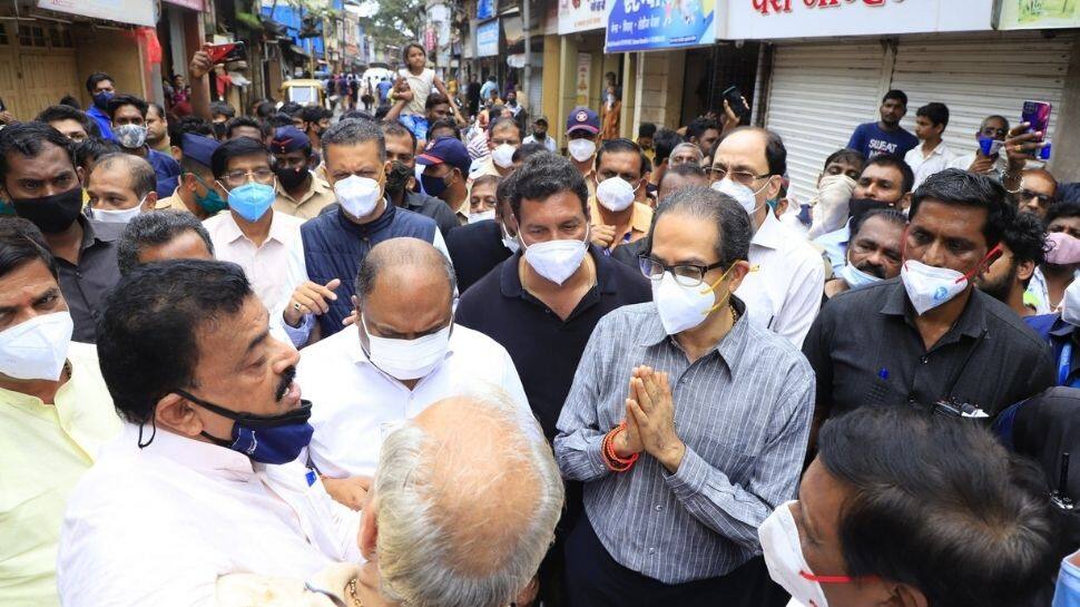 CM Thackeray visits flood-affected areas