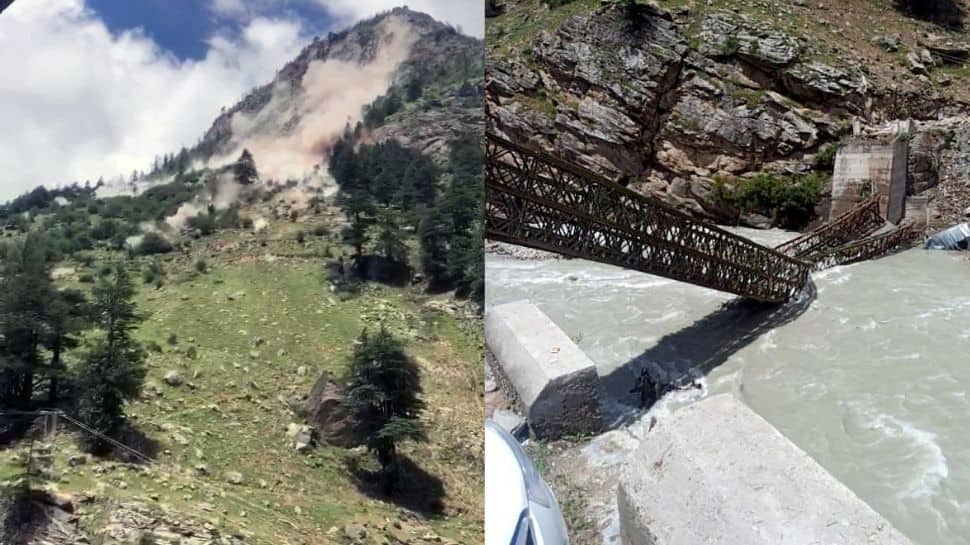 Horrific Visuals From Landslide In Himachal Pradeshs Kinnaur Caught On Camera In Pics News