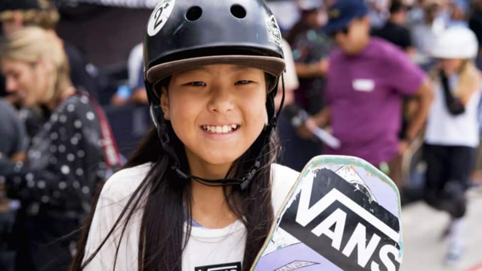 The second-youngest Tokyo Olympian is 12-year-old Kokona Hiraki, a Japanese skateboarder who is Japan’s youngest athlete to ever represent the country in a Summer Games. (Source: Twitter)