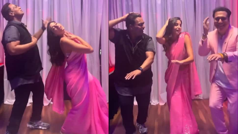 Nora Fatehi recreates Zalima Coca Cola hook step with Ganesh Acharya, Govinda adds his signature style - Watch viral video!