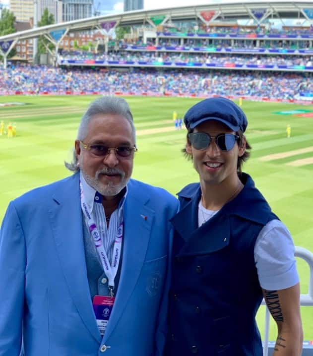 Vijay Mallya with son Siddharth