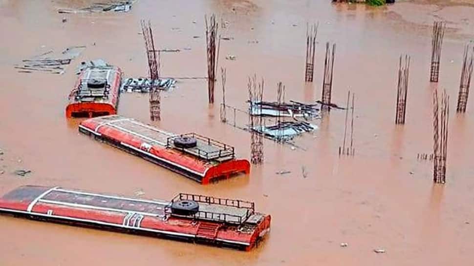 Chiplun bus depot manager sits atop submerged bus for nine hours to save Rs 9 lakh cash from floods