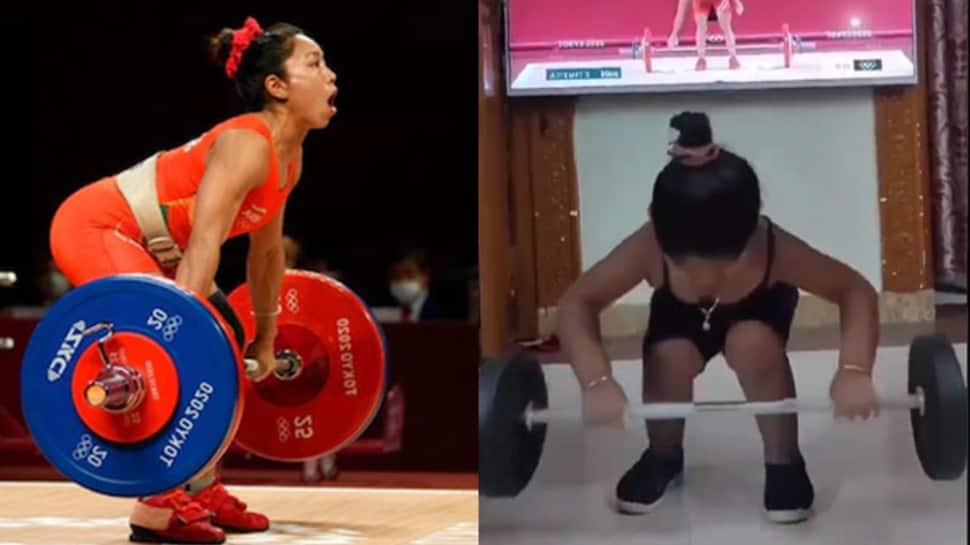 Fact Check: Little girl imitating Mirabai Chanu's silver medal Tokyo Olympic lift is NOT Sathish Sivalingam’s daughter