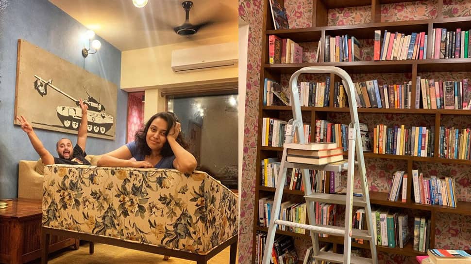 Swara Bhasker&#039;s old house gets a swanky makeover and it&#039;s a book lover&#039;s delight - In Pics