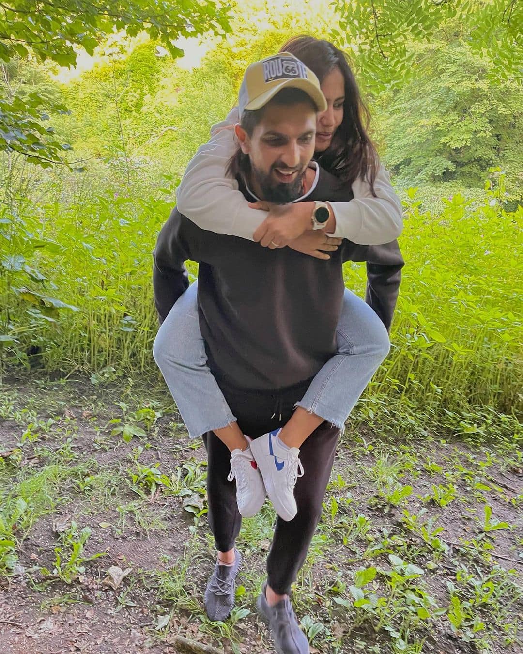 Ishant Sharma with his wife