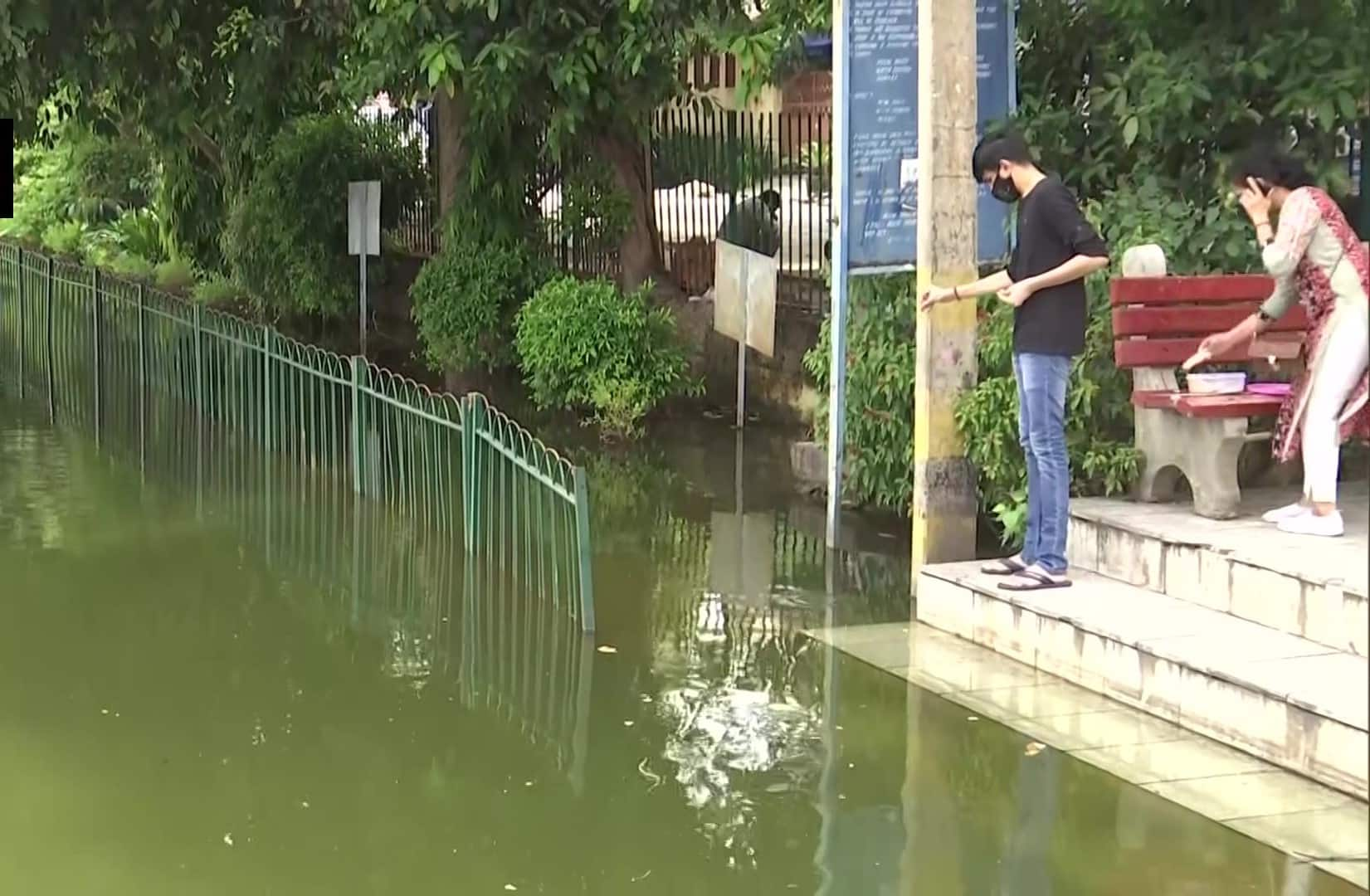 Overflowing Naini Lake