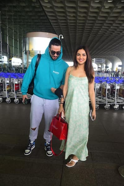 Aly Goni and Jasmin Bhasin spotted