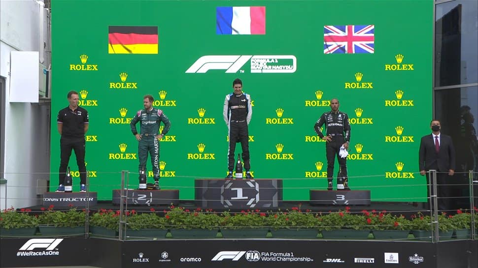 Hungarian GP: Esteban Ocon beats Sebastian Vettel to claim shock maiden victory