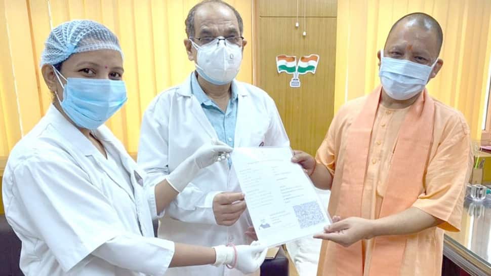 Teeka jeet ka, says UP CM Yogi Adityanath after receiving second dose of COVID-19 vaccine
