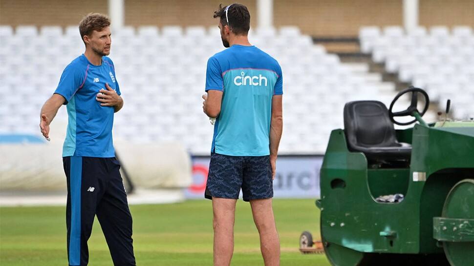 England skipper Joe Root (left) ahead of a practice session at Trent Bridge in Nottingham. (Photo: ECB)