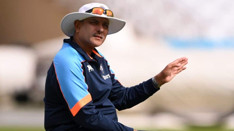 Team India head coach Ravi Shastri keeps an eye on the proceedings during a training session at Trent Bridge in Nottingham. (Photo: BCCI)