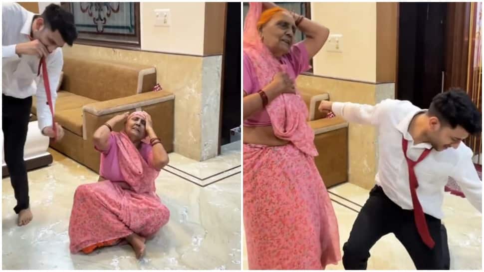 Dadi ke thumke: Man shakes legs with his grandmother, adorable video goes viral