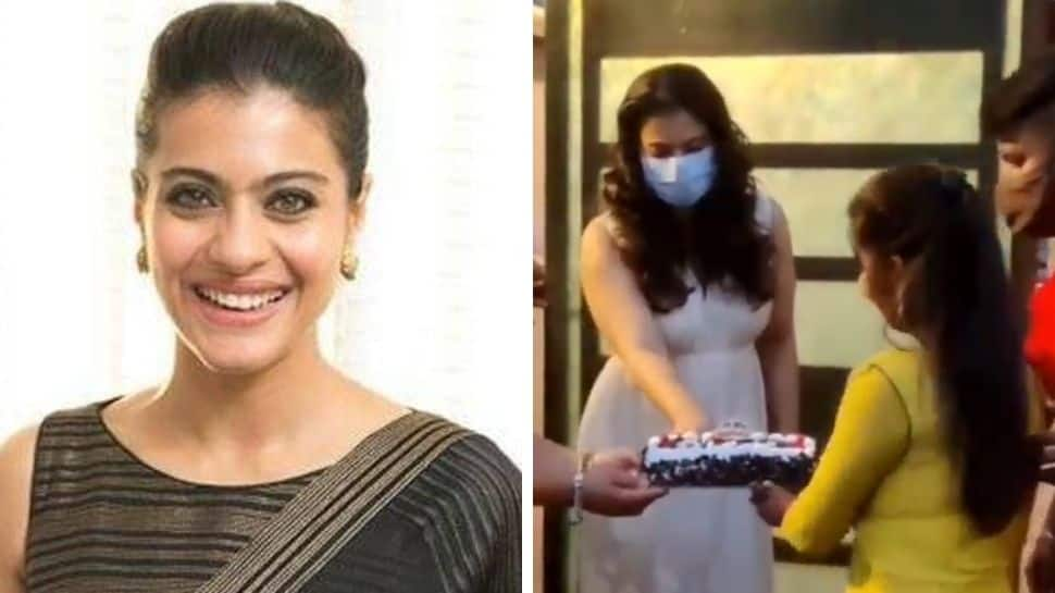 Look at her attitude: Kajol slammed by netizens for &#039;arrogant&#039; behaviour with fans who brought her birthday cake! - Watch