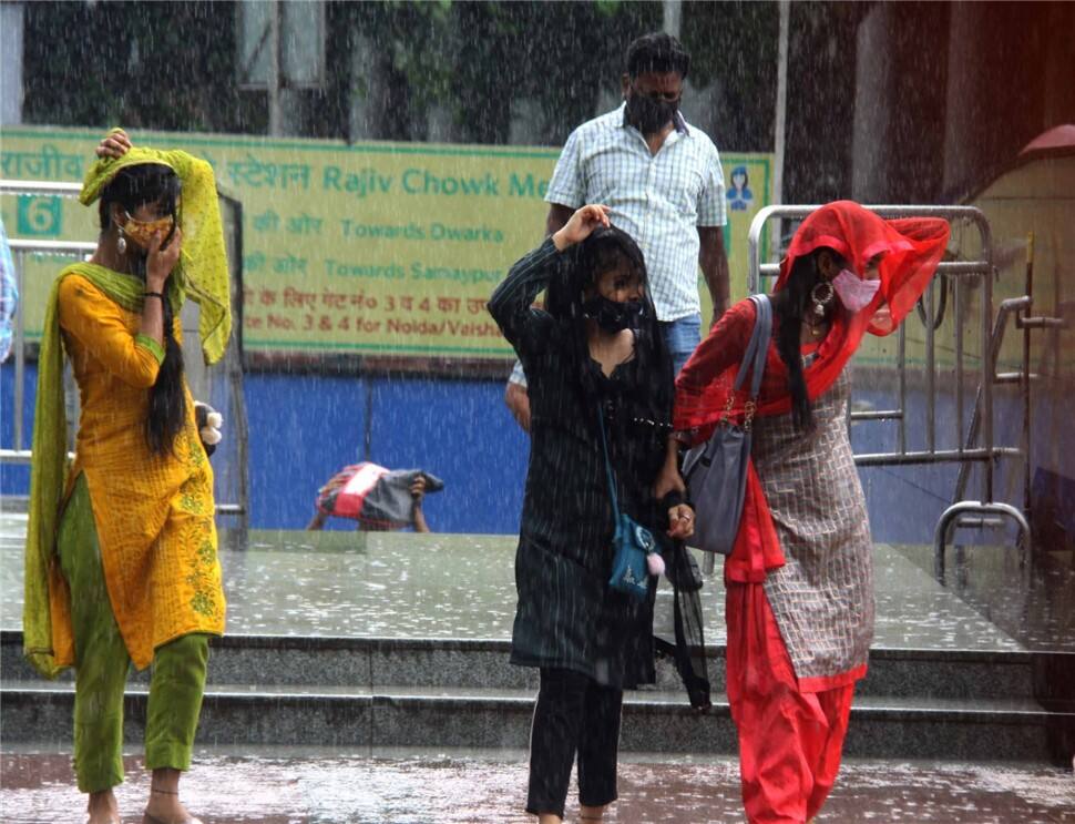 Some areas of Delhi-NCR received light rain which came as a respite from the heat