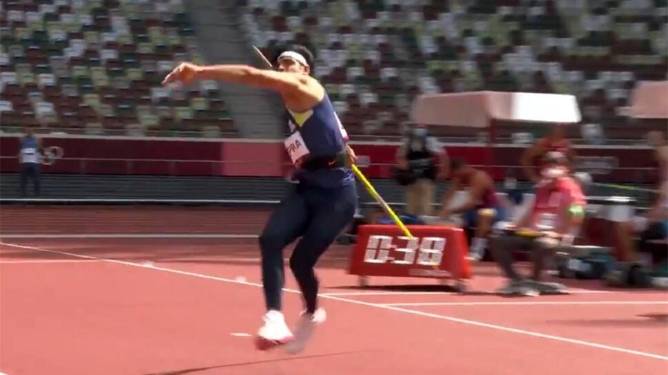 Neeraj Chopra was the flag-bearer of the Indian team at the 2018 Asian Games in Jakarta. (Photo: IANS)