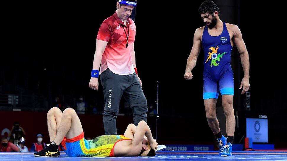 Ravi Dahiya at Tokyo Olympics Ravi Dahiya at Tokyo Olympics