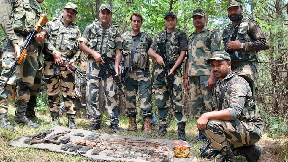 Ahead of Independence Day celebrations, terrorist hideout busted by BSF in J&amp;K&#039;s Poonch, huge cache of arms seized