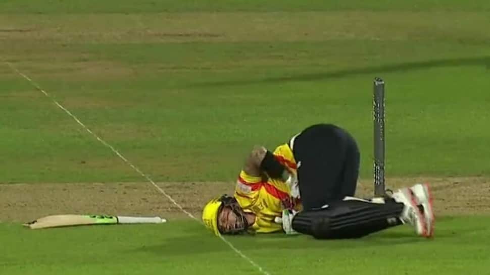 The Hundred: Hilarious! Alex Hales gets hit on the groin off successive balls - WATCH