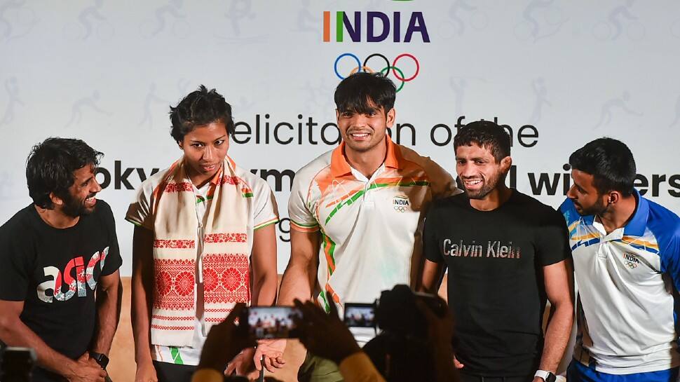 Red carpet welcome for Tokyo Olympics heroes in India, felicitated in grand ceremony by government