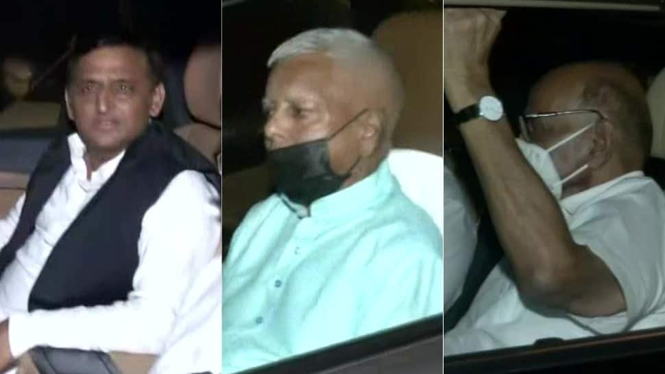 Top opposition leaders converge at Kapil Sibal&#039;s dinner meet, call for unity to defeat BJP 