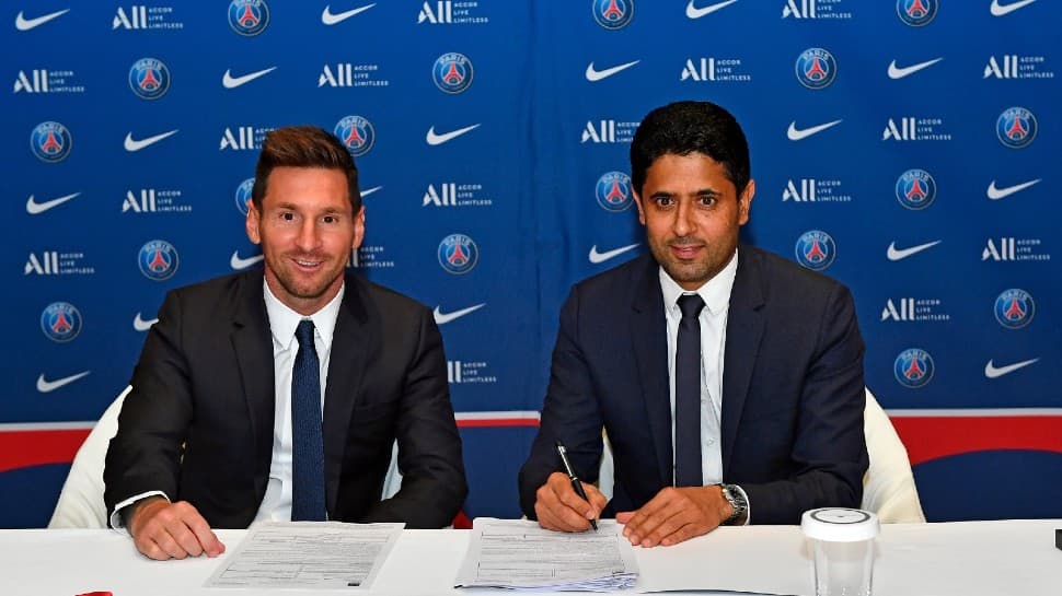 It’s official! Lionel Messi signs for Paris St Germain after leaving Barcelona