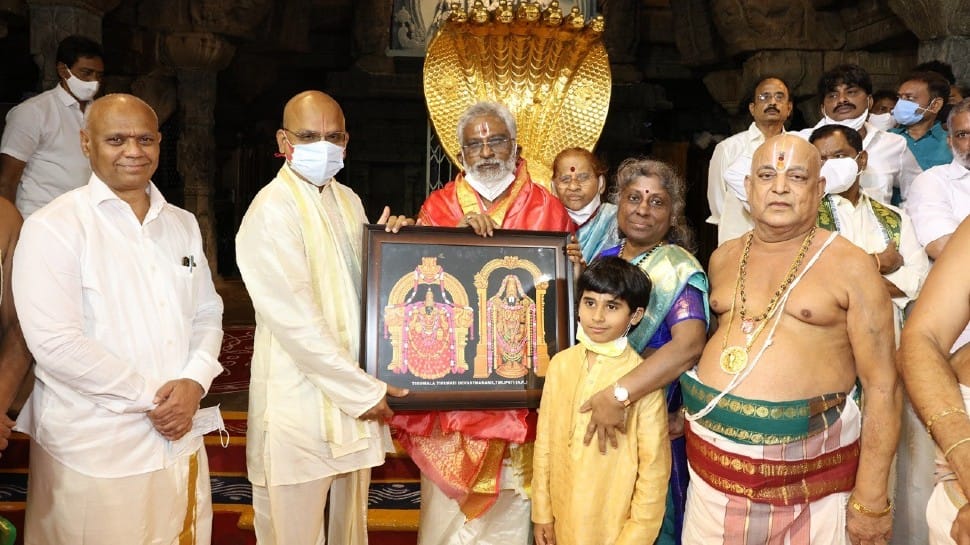 YV Subba Reddy sworn in as TTD chairman at Tirumala temple