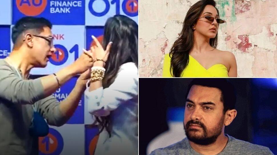 Aamir Khan saves the day for Kiara Advani as she struggles with her mask in viral video - Watch