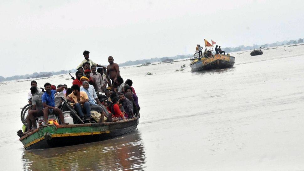 Residents are using boats for movement