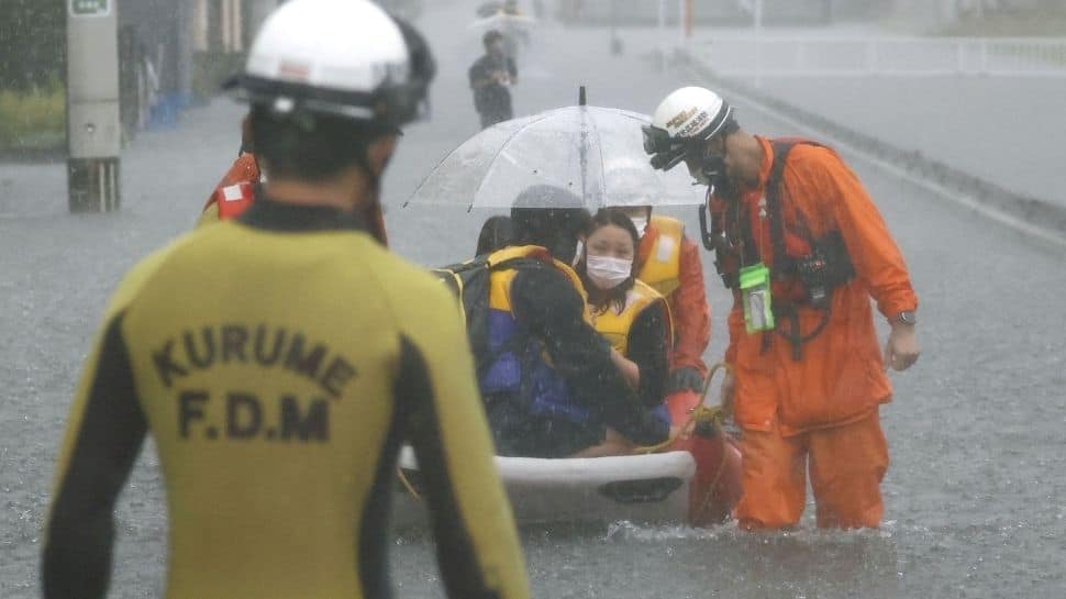 Rescue personnel at work