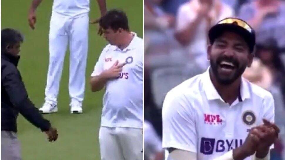 IND vs ENG: Pitch invader pretends to be Indian fielder, leaves Mohammed Siraj and Ravindra Jadeja amused - Watch video