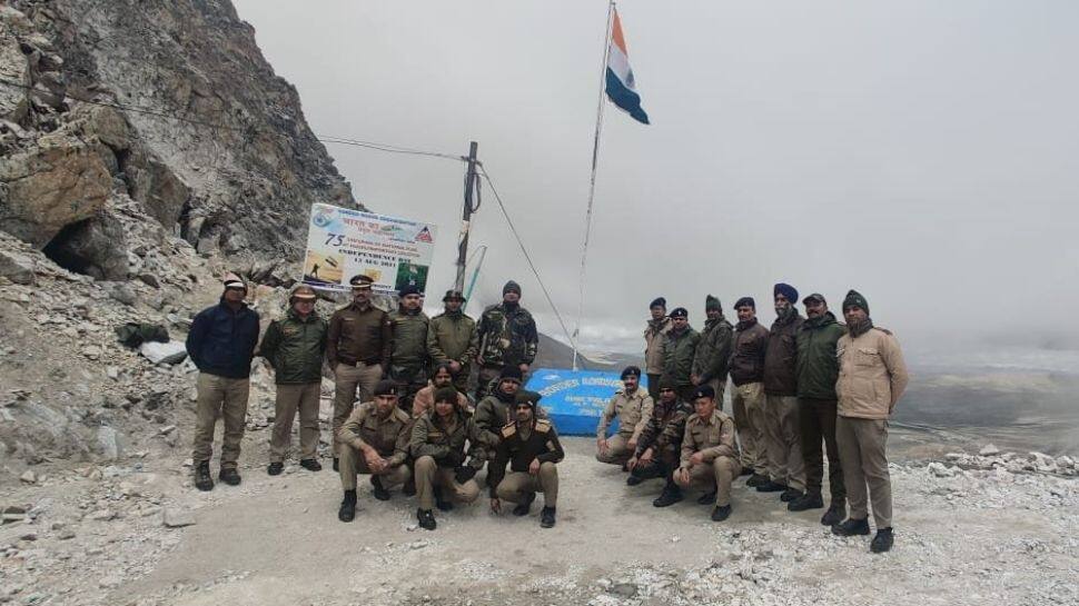 National Flag hoisted at 18300 ft 