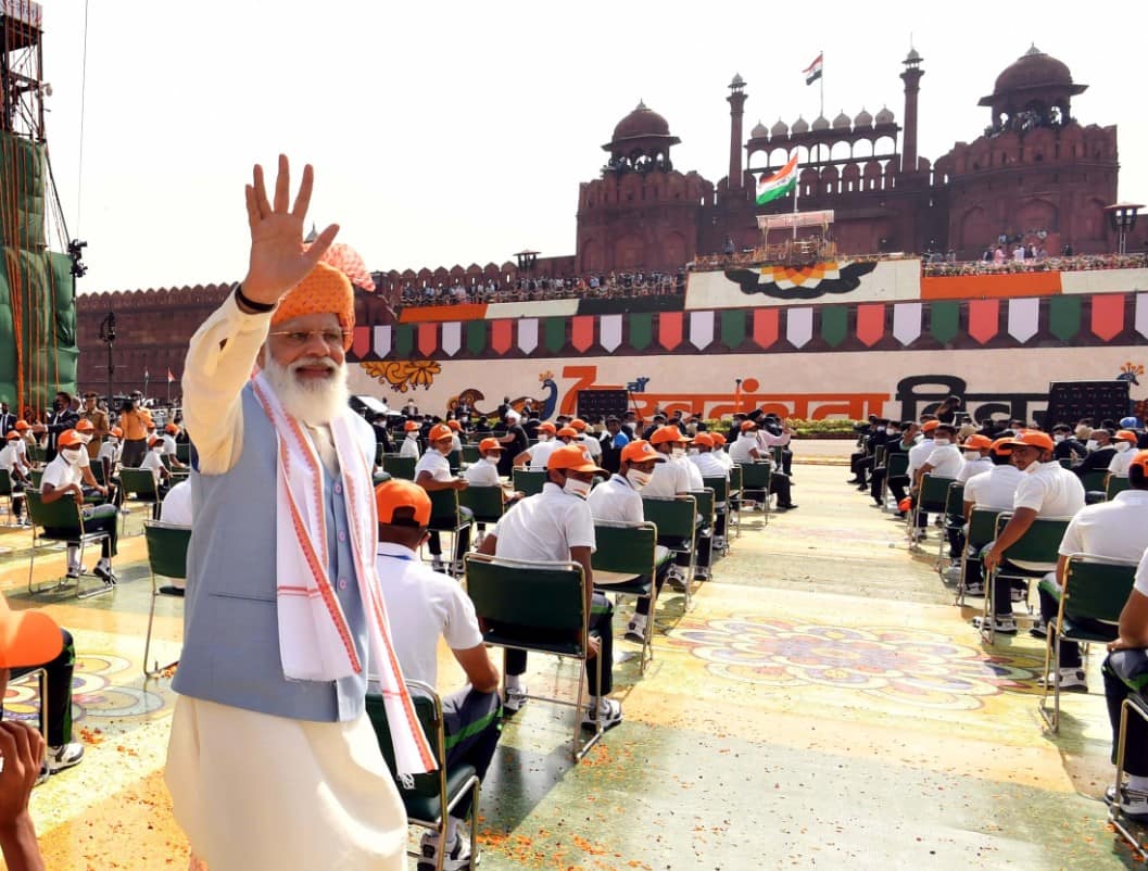 PM Narendra Modi after his Independence Day speech