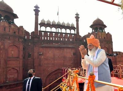 PM Modi at Red Fort on the occasion of 75th Independence Day