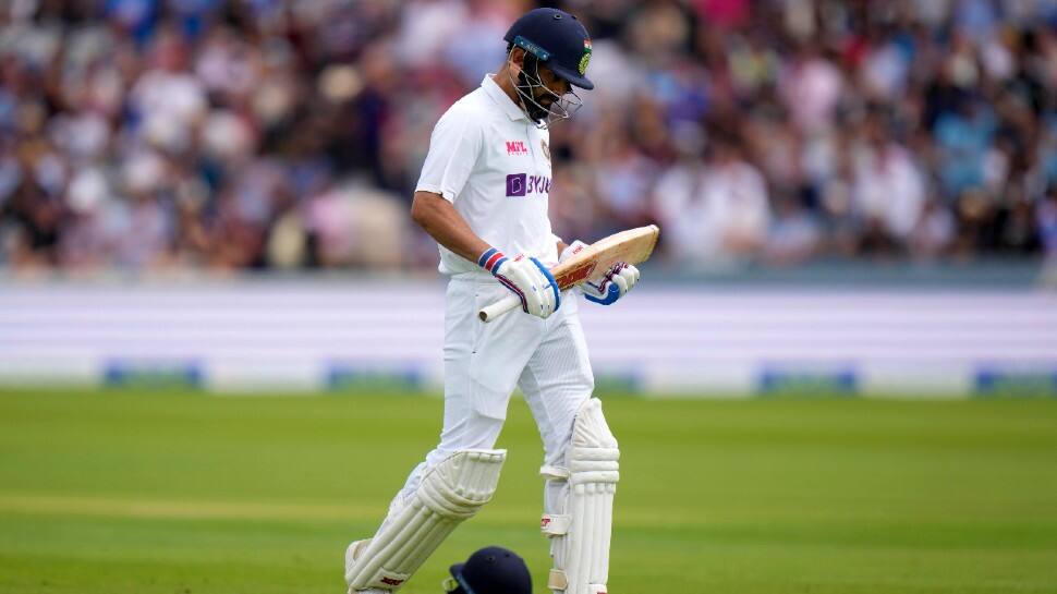 India captain Virat Kohli walks back disappointed after falling cheaply on Day 4 of the second Test against England at Lord's. (Photo: PTI)