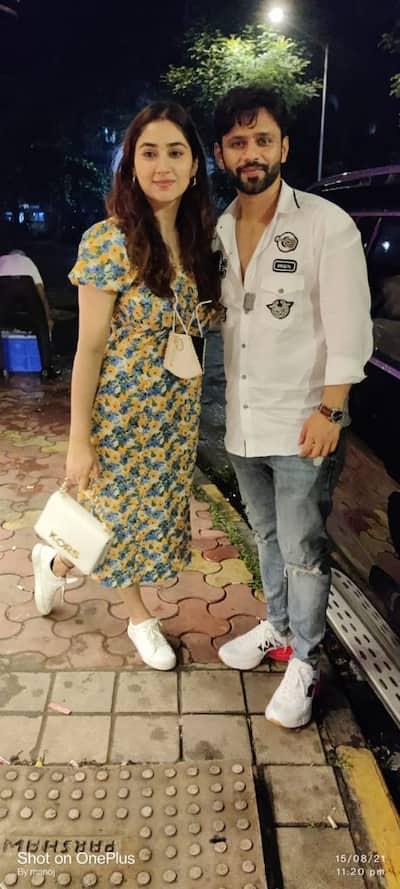 Rahul Vaidya and Disha Parmar spotted in the city