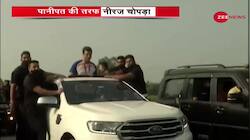 Neeraj Chopra's convoy towards his village Panipat