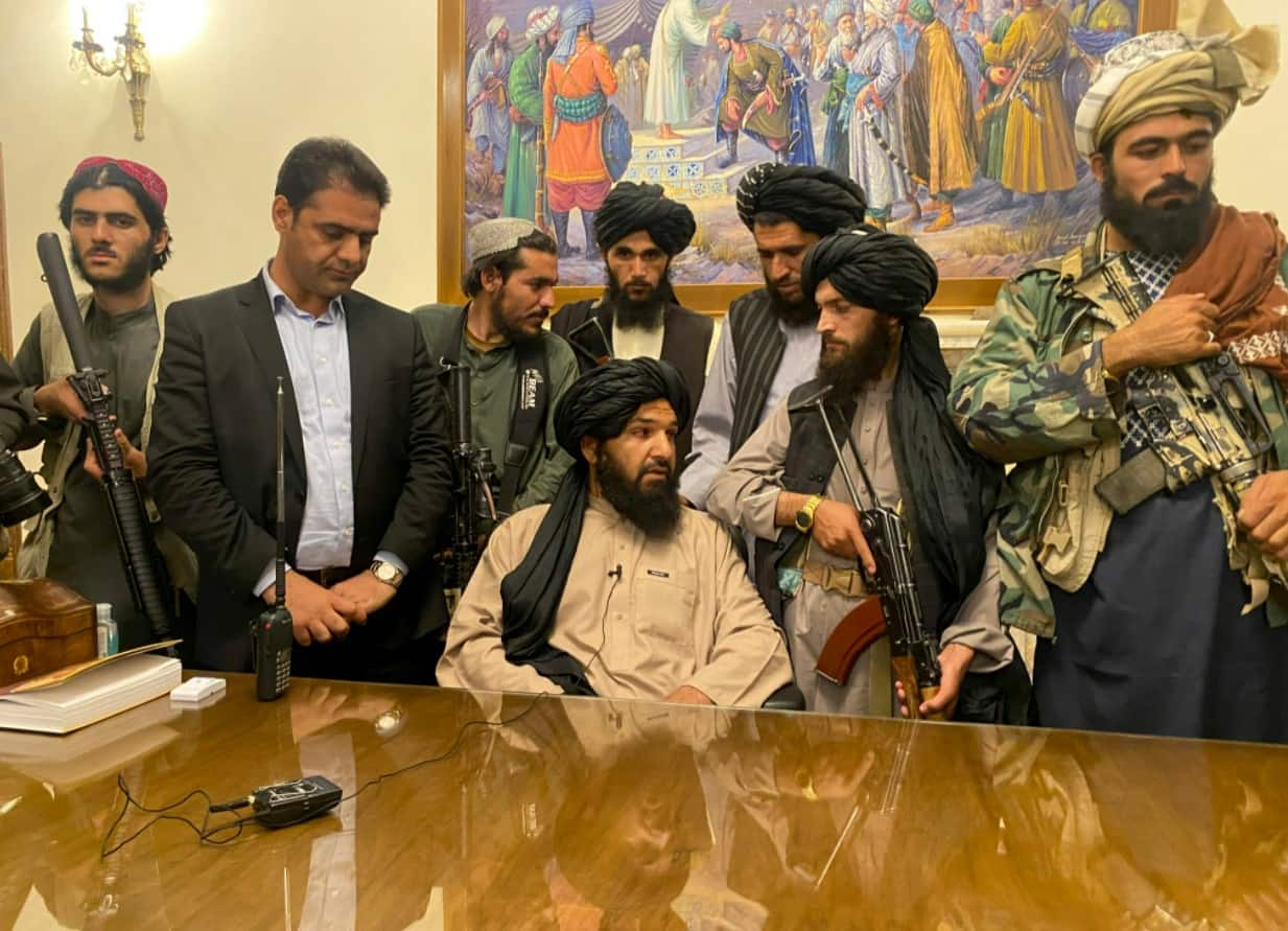 Taliban took control of the Afghan presidential palace in Kabul on August 15