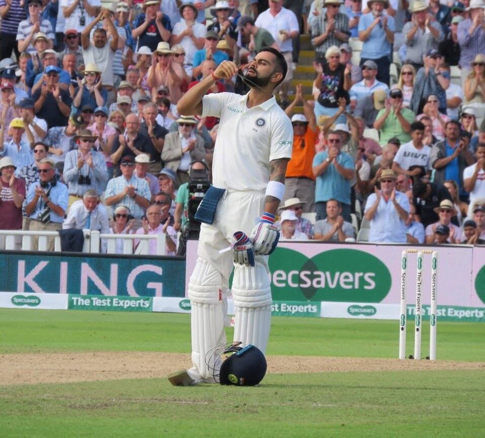 Virat Kohli has scored 7609 runs in 94 Tests till date at an average of over 51 with 27 hundreds. (Source: Twitter)