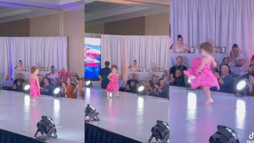 Cute toddler walks the ramp with a swag, melts netizens&#039; hearts