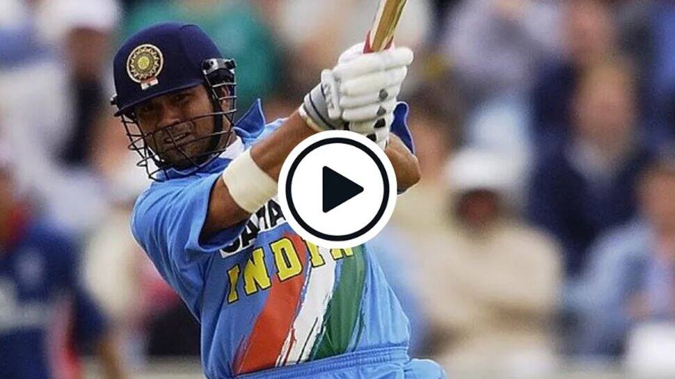 When Sachin Tendulkar hit the &#039;helicopter shot&#039;, two years before MS Dhoni’s international debut - watch video